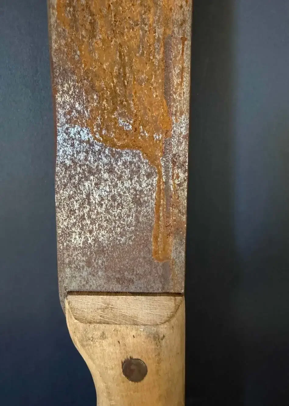 Vintage Heavy Duty Butcher's Machete / Lamb Splitter with Wood Handle